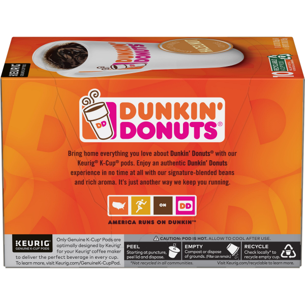 slide 3 of 16, Dunkin' Hazelnut Flavored Coffee K-Cup Pods, 10 Count, 3.7 oz