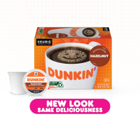 slide 8 of 16, Dunkin' Hazelnut Flavored Coffee K-Cup Pods, 10 Count, 3.7 oz