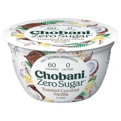 Chobani  Zero Sugar Toasted Coconut Vanilla Yogurt