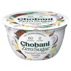 Chobani Zero Sugar Toasted Coconut Vanilla Yogurt