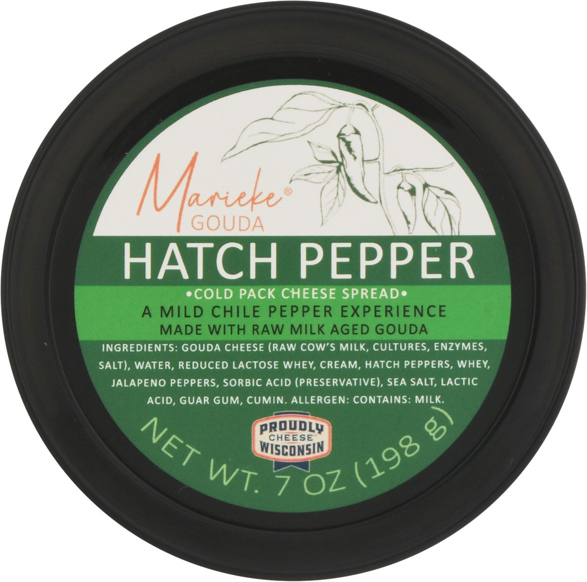 slide 11 of 14, Marieke Gouda Cold Pack Hatch Pepper Cheese Spread 7 oz, 7 oz