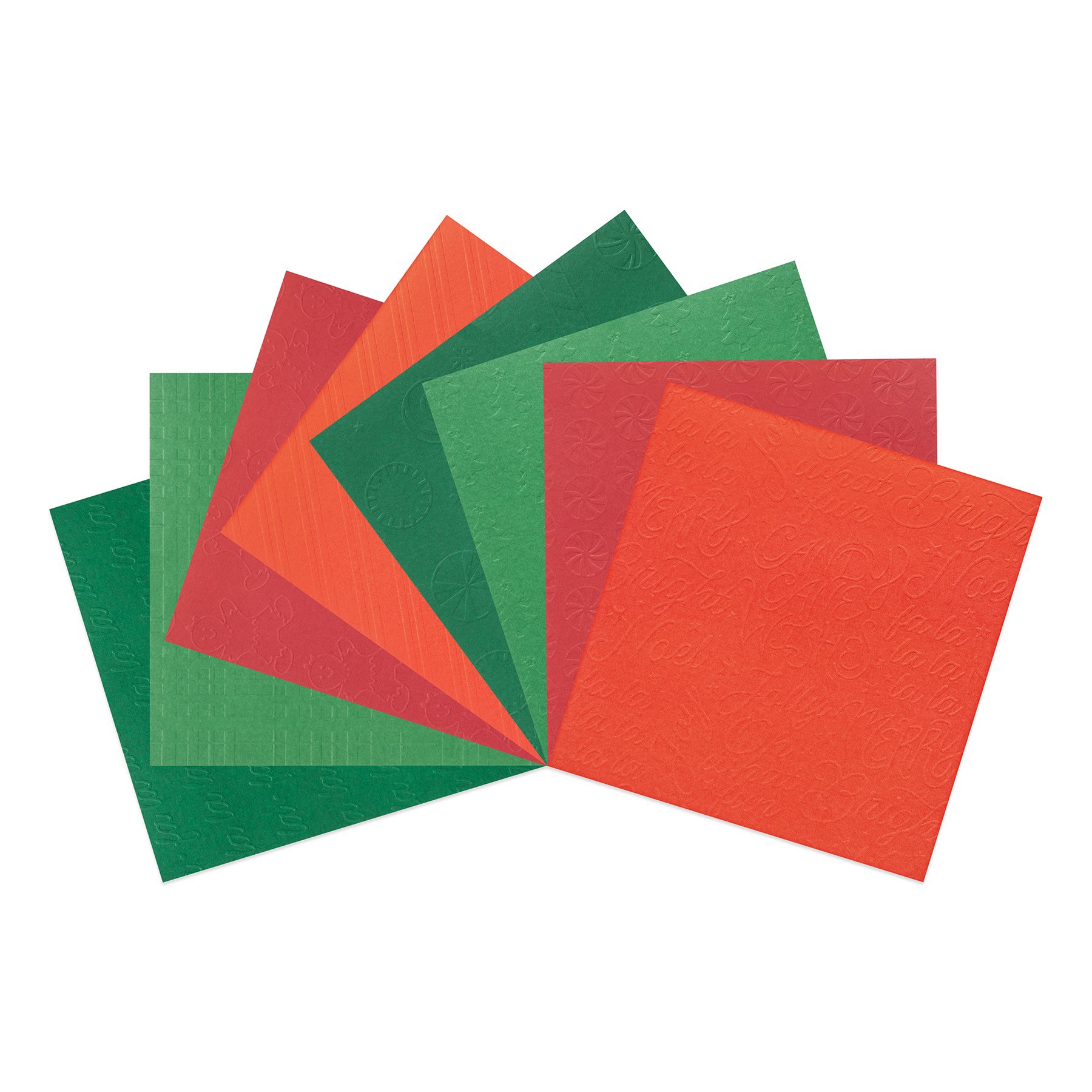 slide 3 of 3, 6" X 6" Christmas Embossed Paper Pad, 16 Sheets By Recollections, 6 in x 6 in