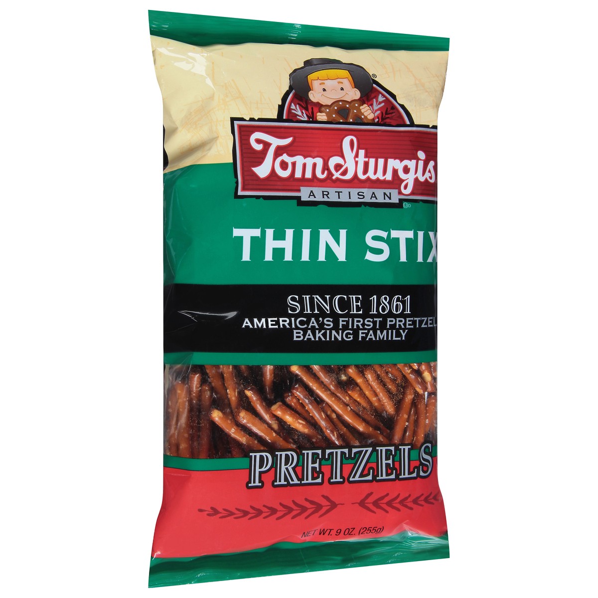 slide 3 of 9, Tom Sturgis Artisan Thin Stix Pretzels, 10 oz