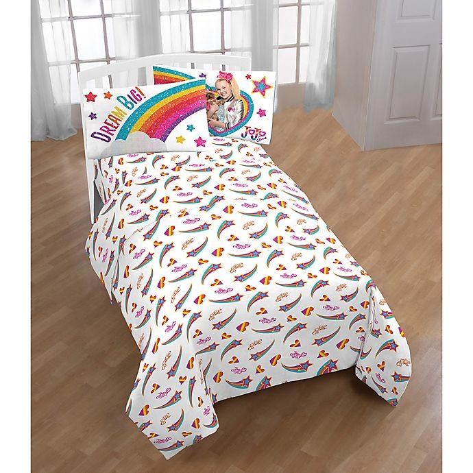 slide 1 of 1, JoJo Siwa Rainbow Sparkle Twin Sheet Set, 3 ct