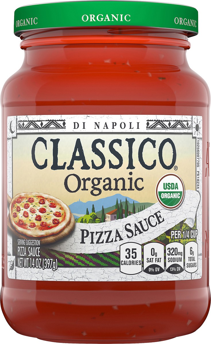 slide 12 of 14, Classico Organic Pizza Sauce, 14 oz Jar, 14 oz