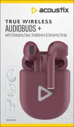 Acoustix True Wireless Earbuds - Burgundy