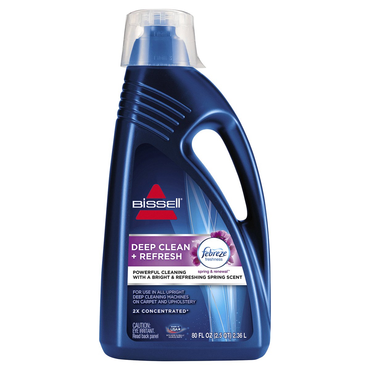slide 1 of 1, Bissell Deep Clean And Refresh With Febreze Carpet Cleaning Solution, 48 oz