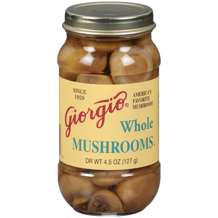 slide 1 of 6, Giorgio Whole Mushrooms, 4.5 oz