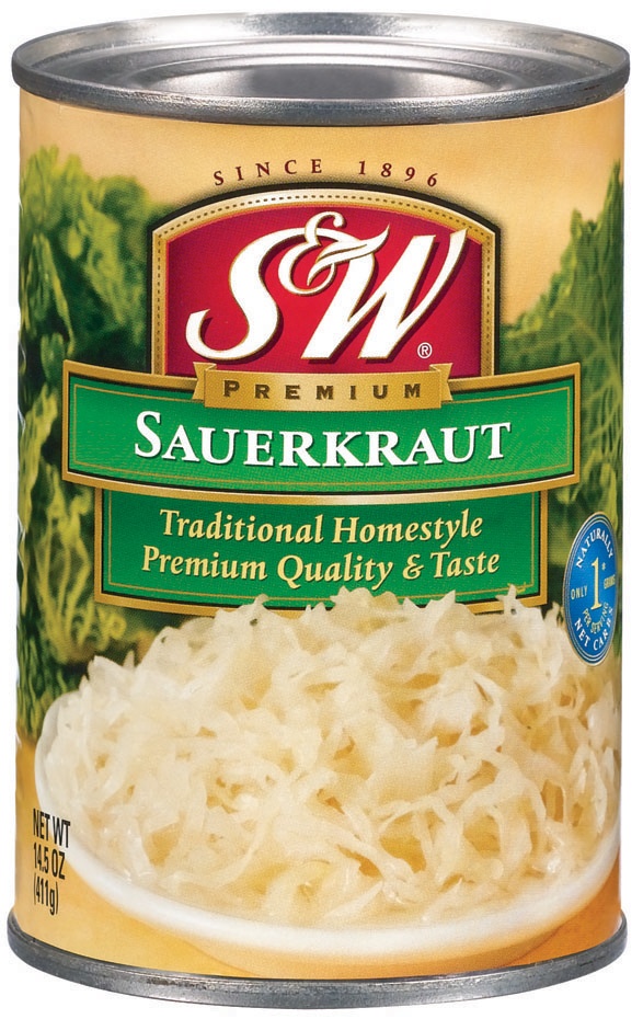 slide 1 of 1, S&W Sauerkraut, 14.5 oz