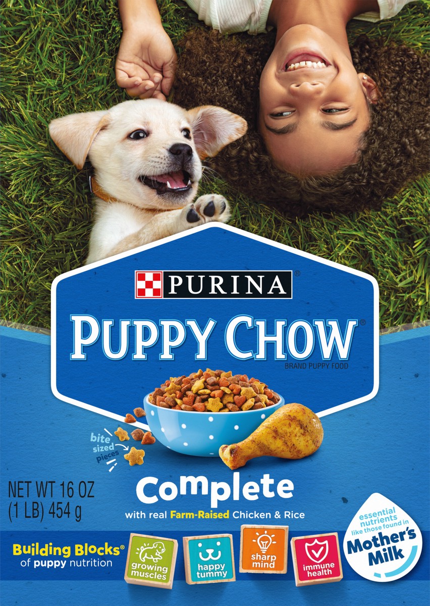 slide 4 of 9, Puppy Chow Purina Puppy Chow High Protein Dry Puppy Food, Complete With Real Chicken, 16 oz