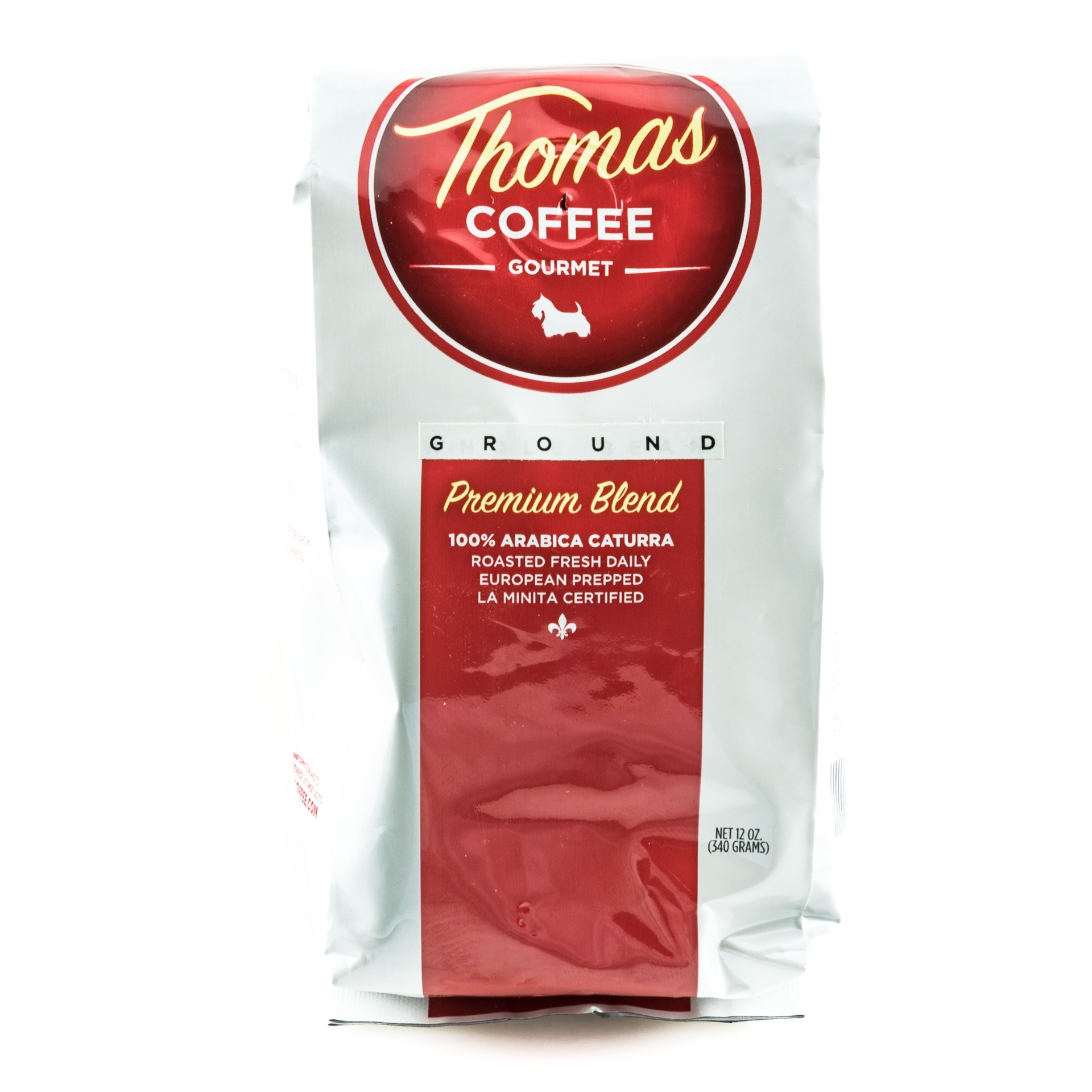 slide 1 of 1, Thomas' Premium Blend Ground Coffee - 12 oz, 12 oz