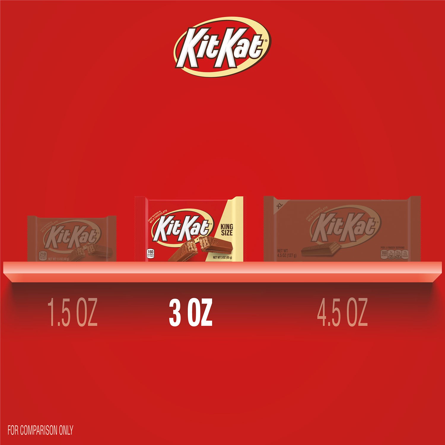 slide 3 of 9, KIT KAT Crisp Milk Chocolate Wafers King Size 24 - 3 oz Bars, 24 ct