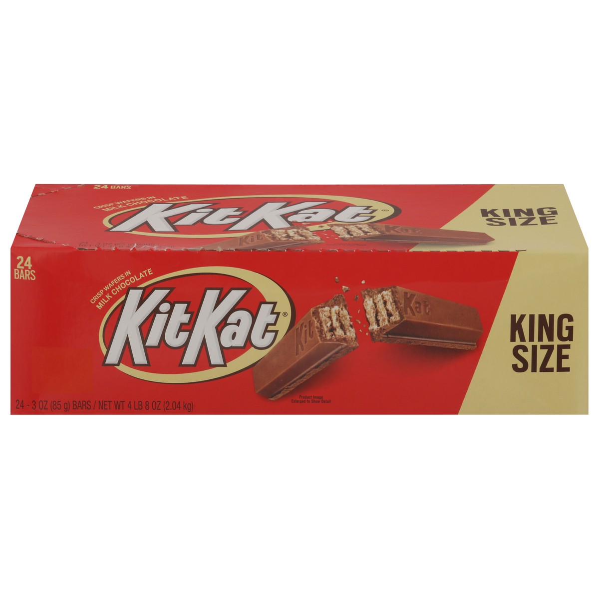 slide 1 of 9, KIT KAT Crisp Milk Chocolate Wafers King Size 24 - 3 oz Bars, 24 ct