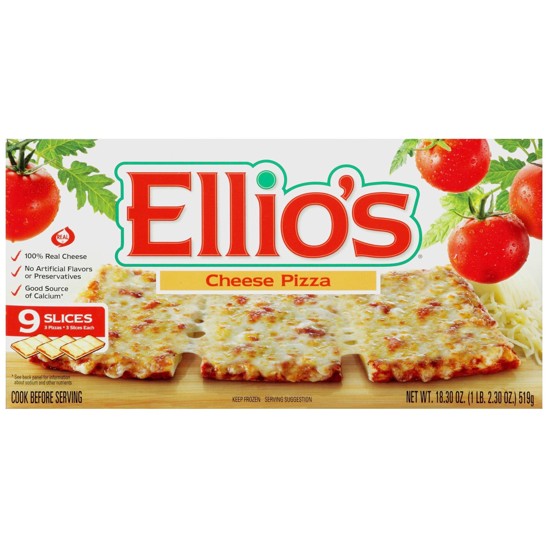 slide 1 of 1, Ellio's Cheese Pizza 9 Slices, 1 lb