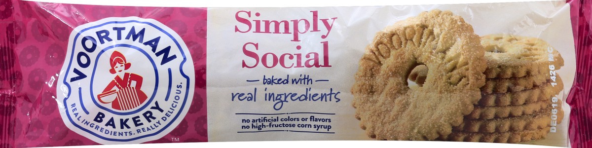 slide 5 of 6, Voortman Bakery Simply Social Sugar Cookies, 12.3 oz