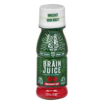 slide 1 of 1, BrainJuice Pomegranate Acai Brain Boost Shot, 2.5 oz