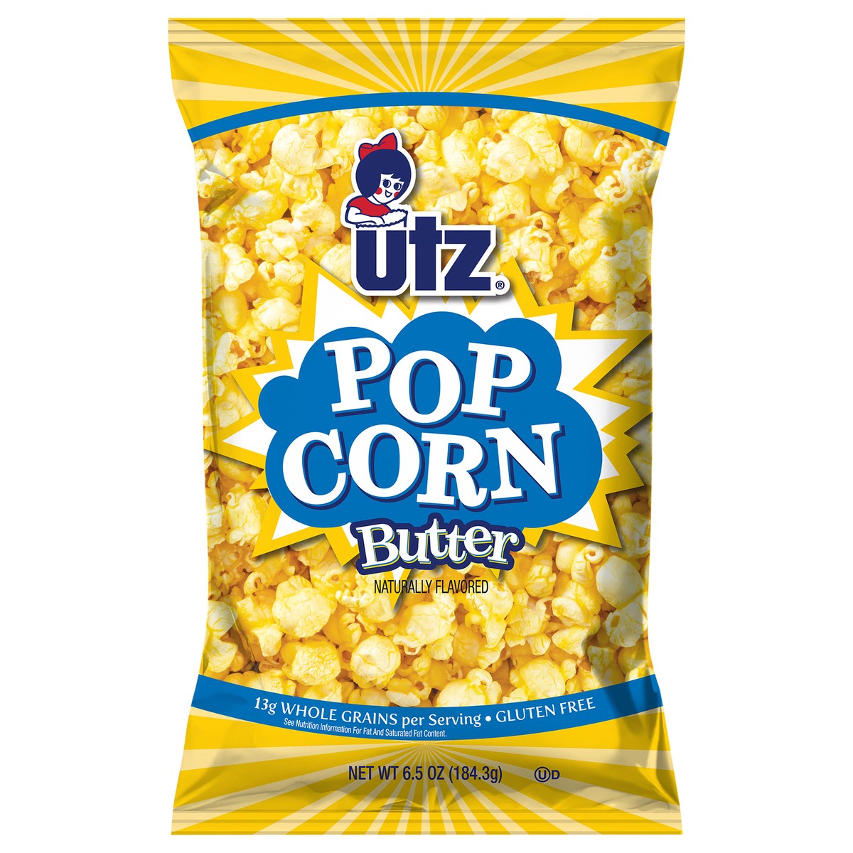 slide 1 of 11, Utz 6.5 oz Utz Butter Popcorn, 6.5 oz