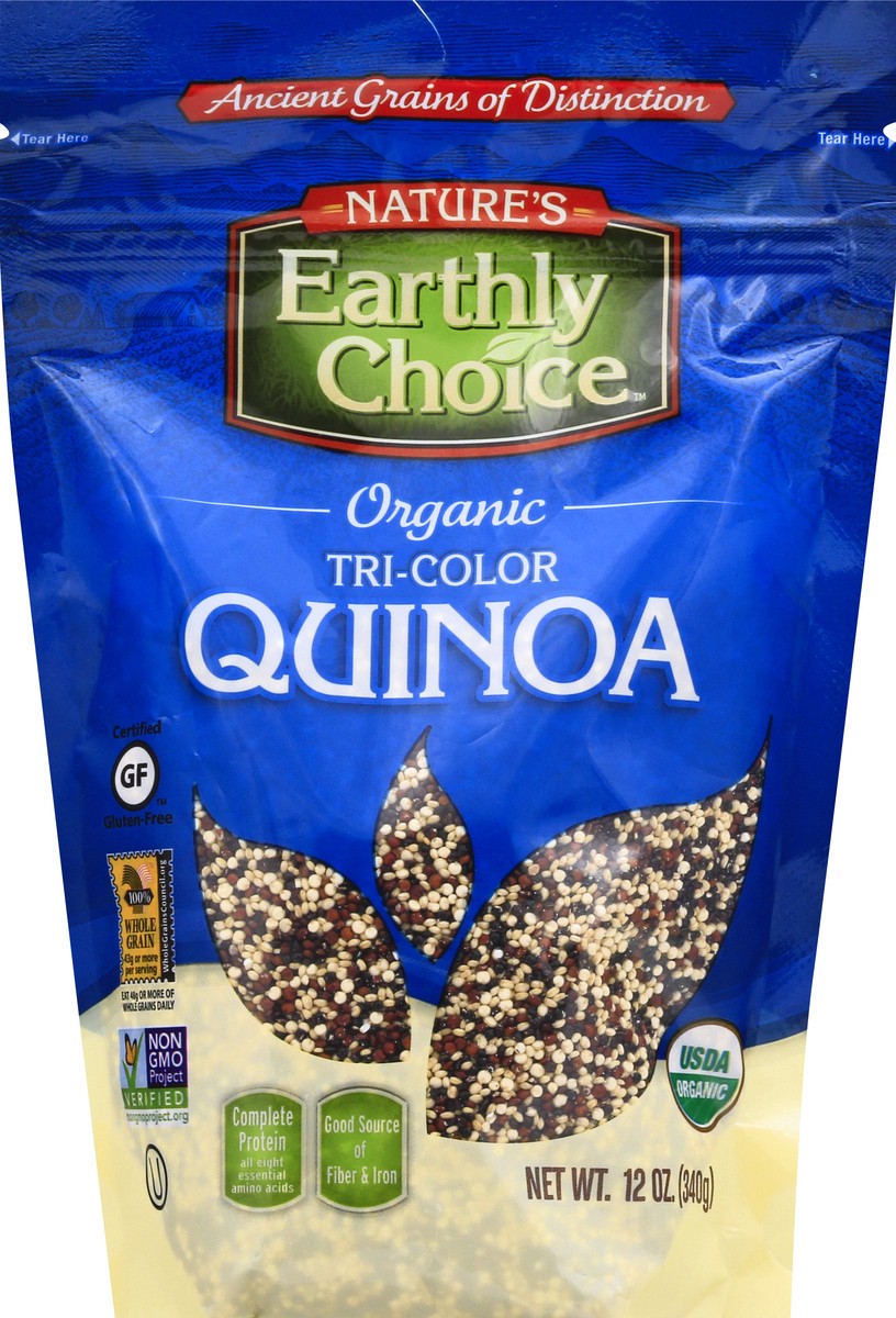 slide 13 of 13, Nature's Earthly Choice Organic Tri-Color Quinoa 12 oz, 12 oz