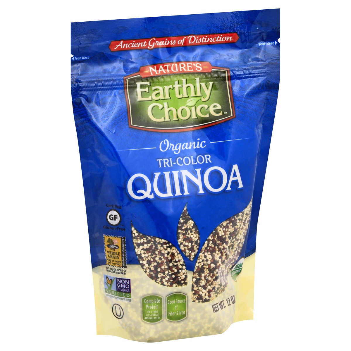 slide 6 of 13, Nature's Earthly Choice Organic Tri-Color Quinoa 12 oz, 12 oz