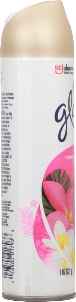 slide 2 of 10, Glade Room Spray, Exotic Tropical Blossoms, Aerosol Spray Air Freshener, Designed to Fight Tough Odors, 8 FL OZ, 8 oz