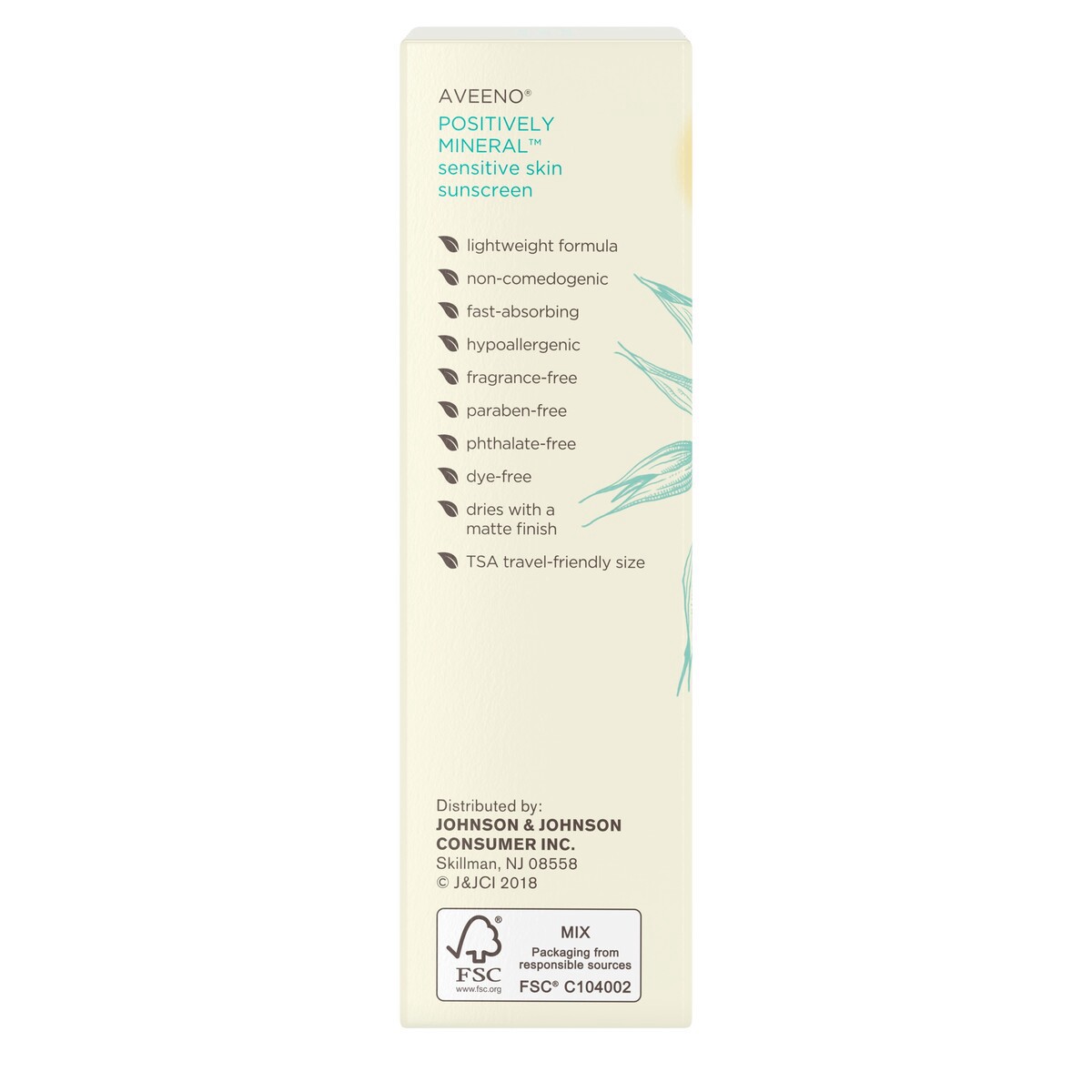 slide 5 of 6, Aveeno Positively Mineral Sensitive Face Sunscreen Spf 50, 2 Oz, 3 oz