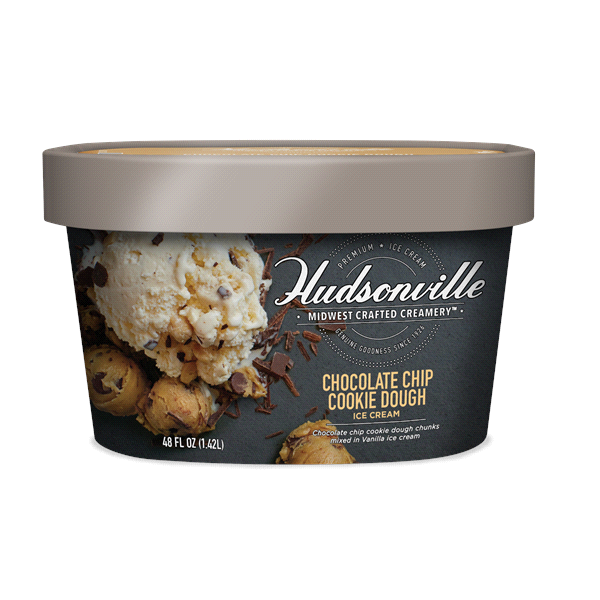 slide 1 of 1, Hudsonville Ice Cream Chocolate Chip Cookie Dough, 48 oz