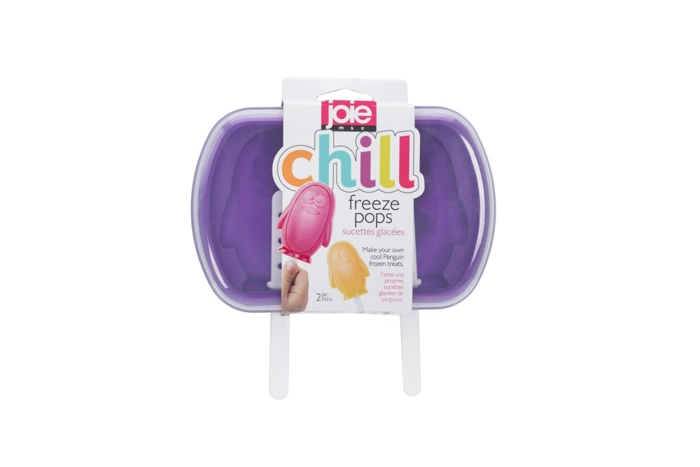 slide 1 of 1, Joie Penguin Shaped Freezer Pop Molds - Purple/White, 1 ct