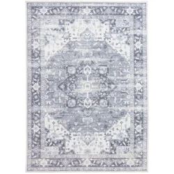 Rugease Velveteen Cade Cream 5x7 Washable Area Rug