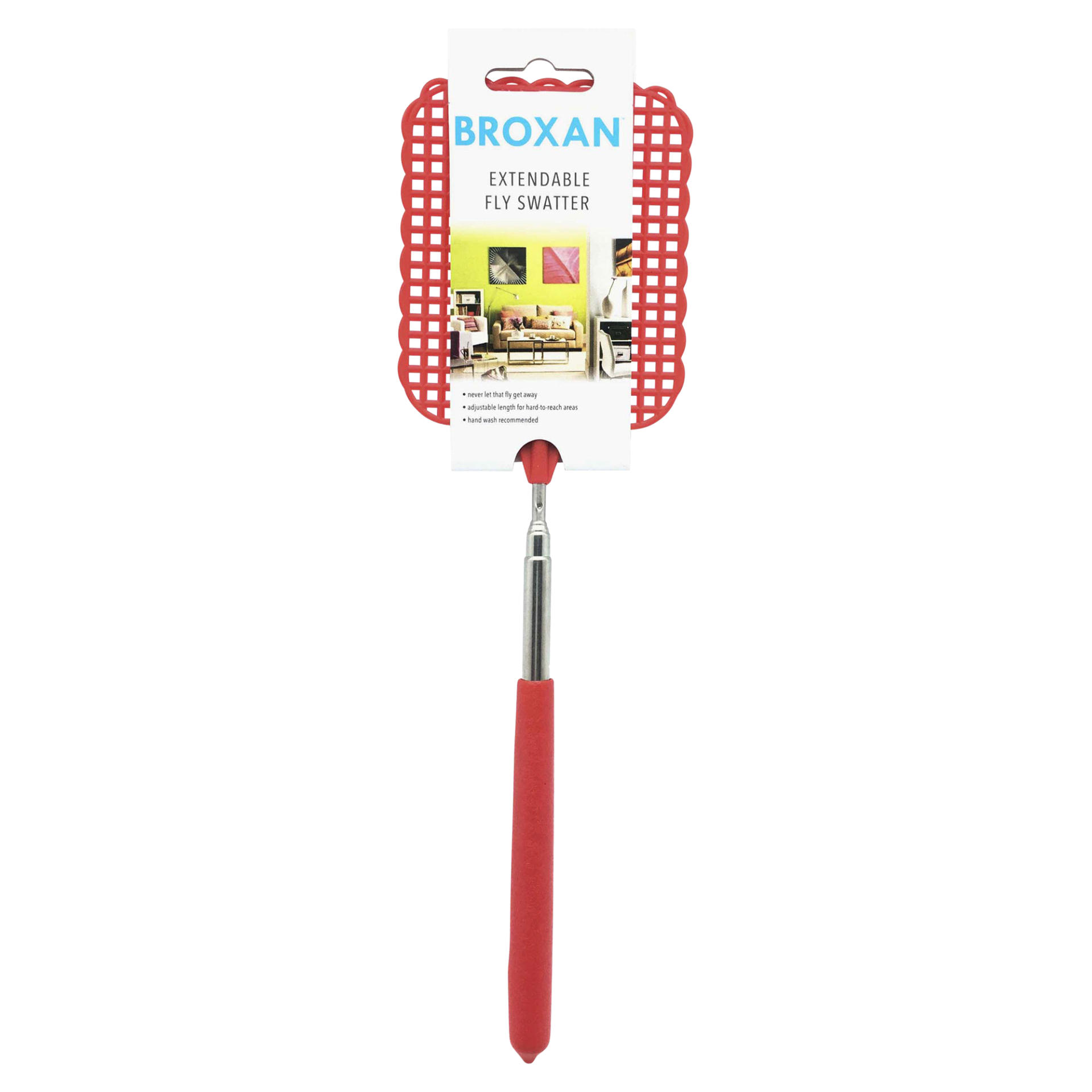 slide 1 of 1, Broxan Extendable Fly Swatter, 1 ct