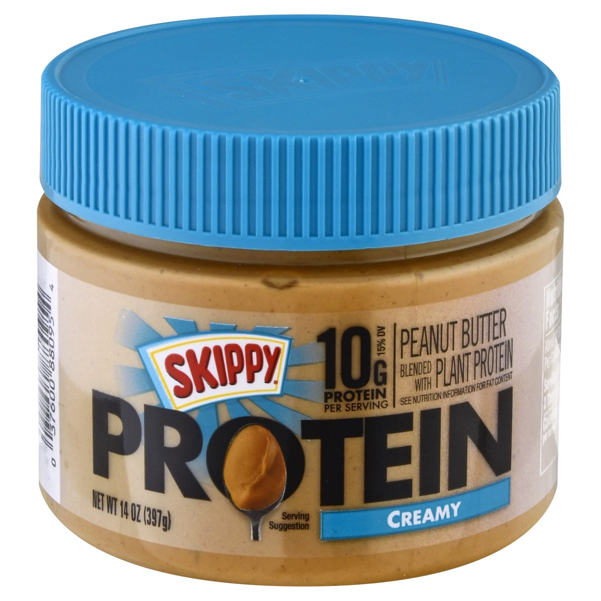 slide 11 of 13, Skippy Protein Creamy Peanut Butter 14 oz, 14 oz