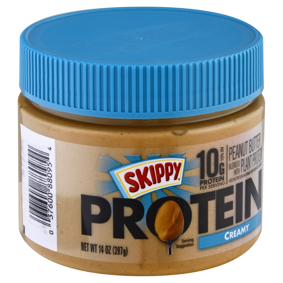 slide 9 of 13, Skippy Protein Creamy Peanut Butter 14 oz, 14 oz