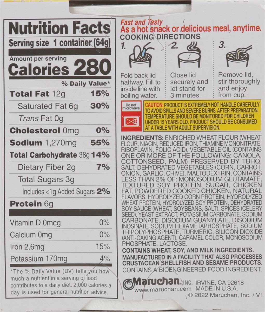 slide 4 of 9, Maruchan Instant Lunch Roast Chicken Flavor Ramen Noodle Soup 2.25 oz, 2.25 oz