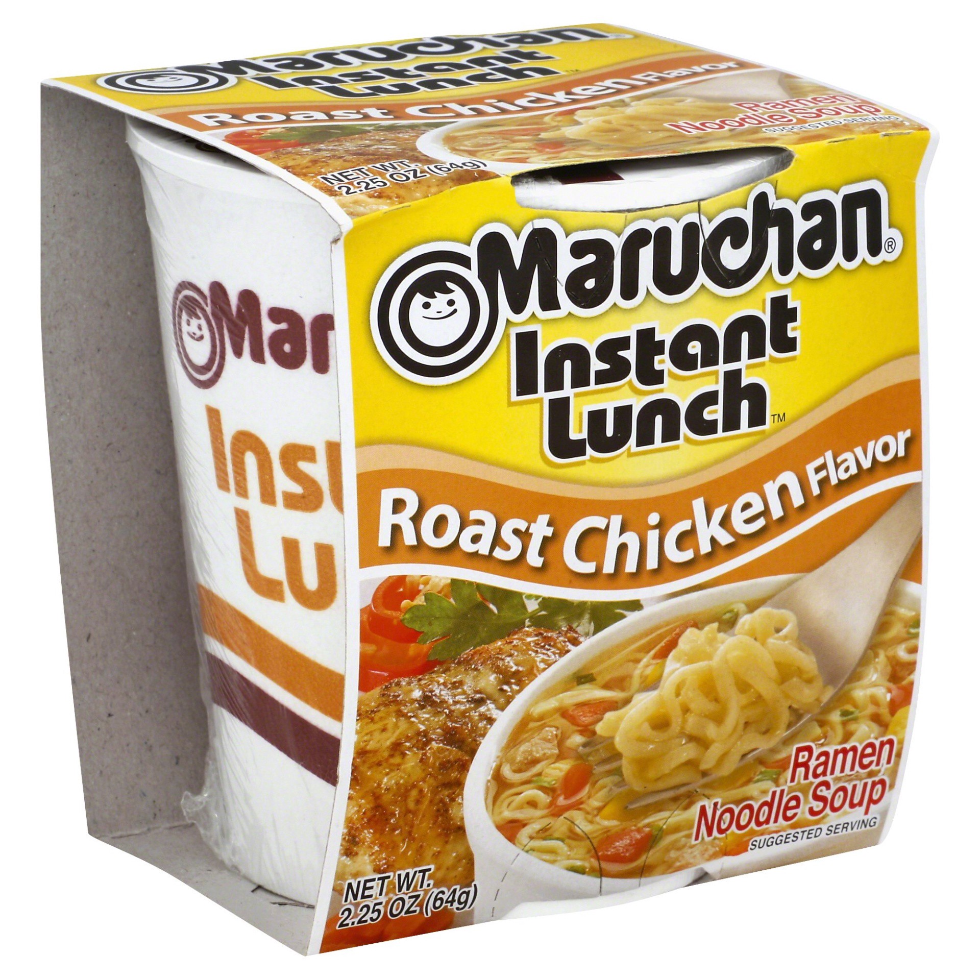 slide 1 of 9, Maruchan Instant Lunch Roast Chicken Flavor Ramen Noodle Soup 2.25 oz, 2.25 oz