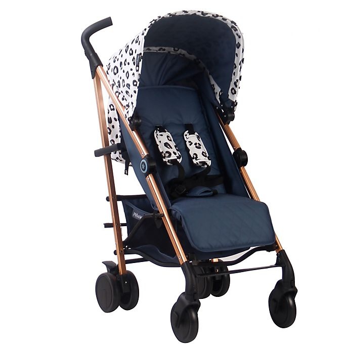 slide 1 of 1, Your Babiie MAWMA By Snooki Corinthia Lightweight Stroller - Rose Gold and Leopard, 1 ct