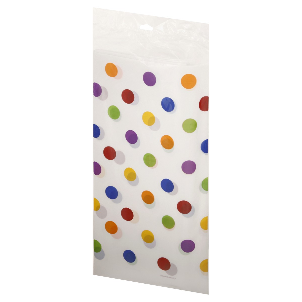 slide 6 of 9, Celebrations Multicolor Dots & Stripes Tablecover 1 ea, 1 ct