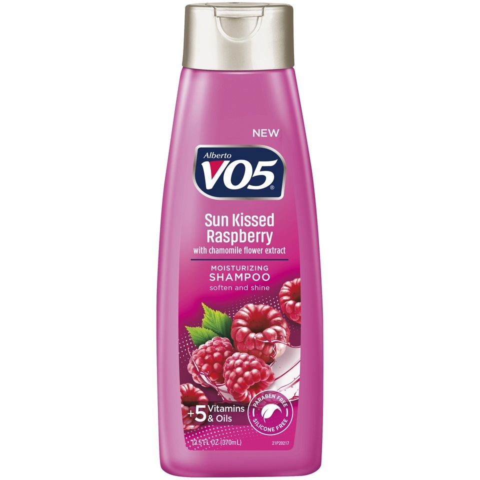 slide 1 of 3, Alberto VO5 Balancing Sun Kissed Raspberry Herbal Escapes Shampoo, 12.5 fl oz