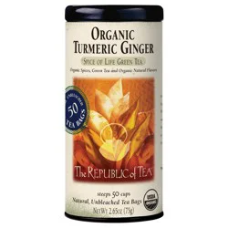 The Republic of Tea Organic Turmeric Ginger Green Tea