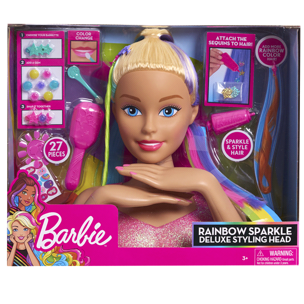 slide 1 of 1, Barbie Color & Style Deluxe Styling Head - Blonde Hair, 1 ct