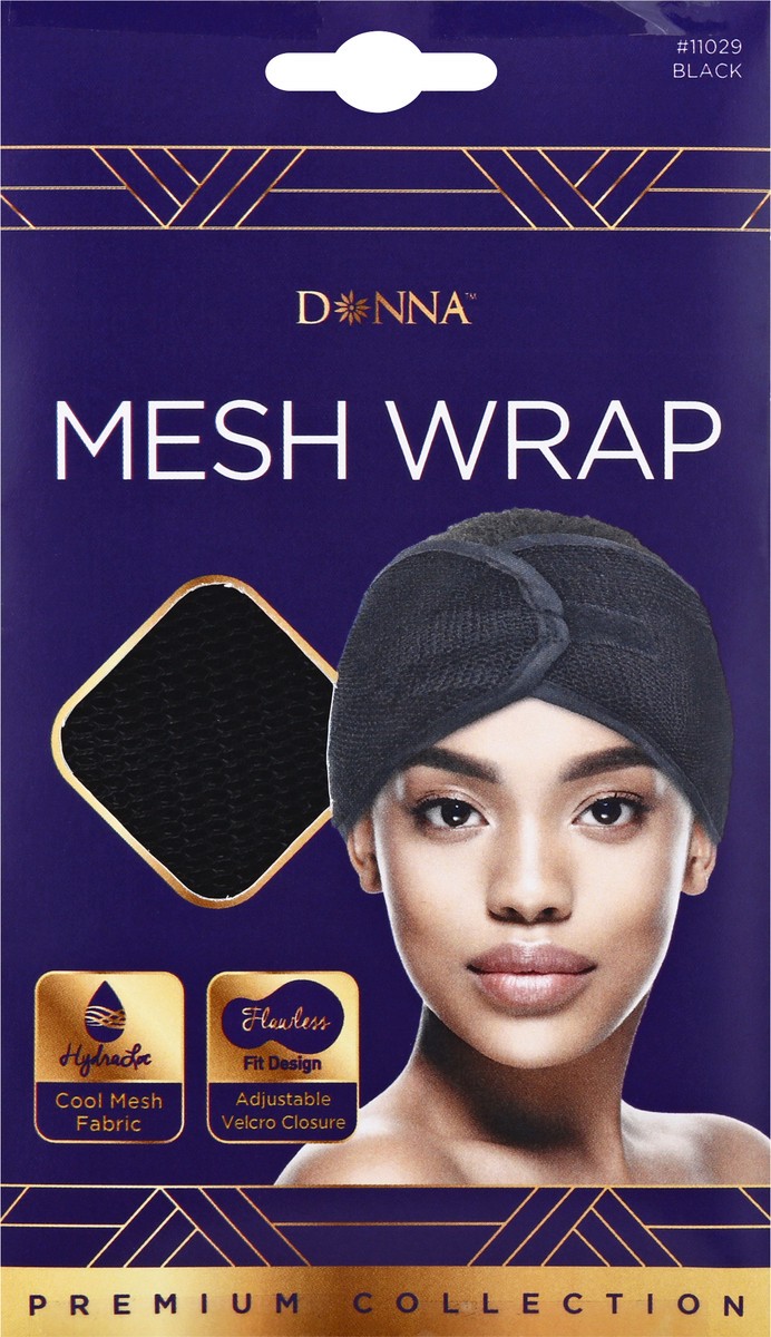 slide 4 of 10, Donna Premium Collection Black Mesh Wrap 1 ea, 1 ct