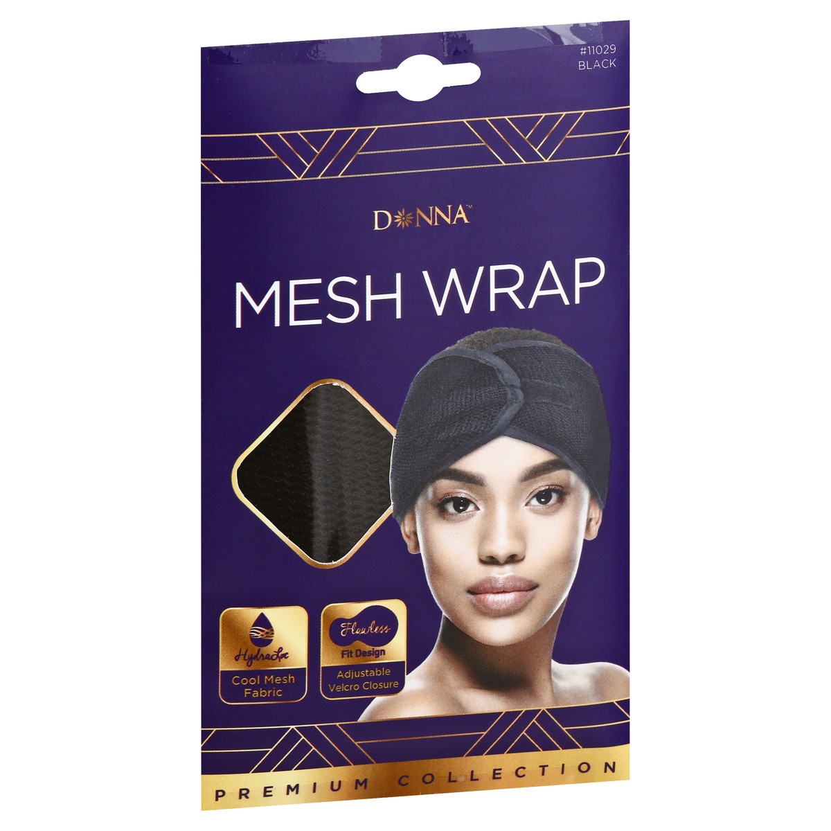 slide 10 of 10, Donna Premium Collection Black Mesh Wrap 1 ea, 1 ct