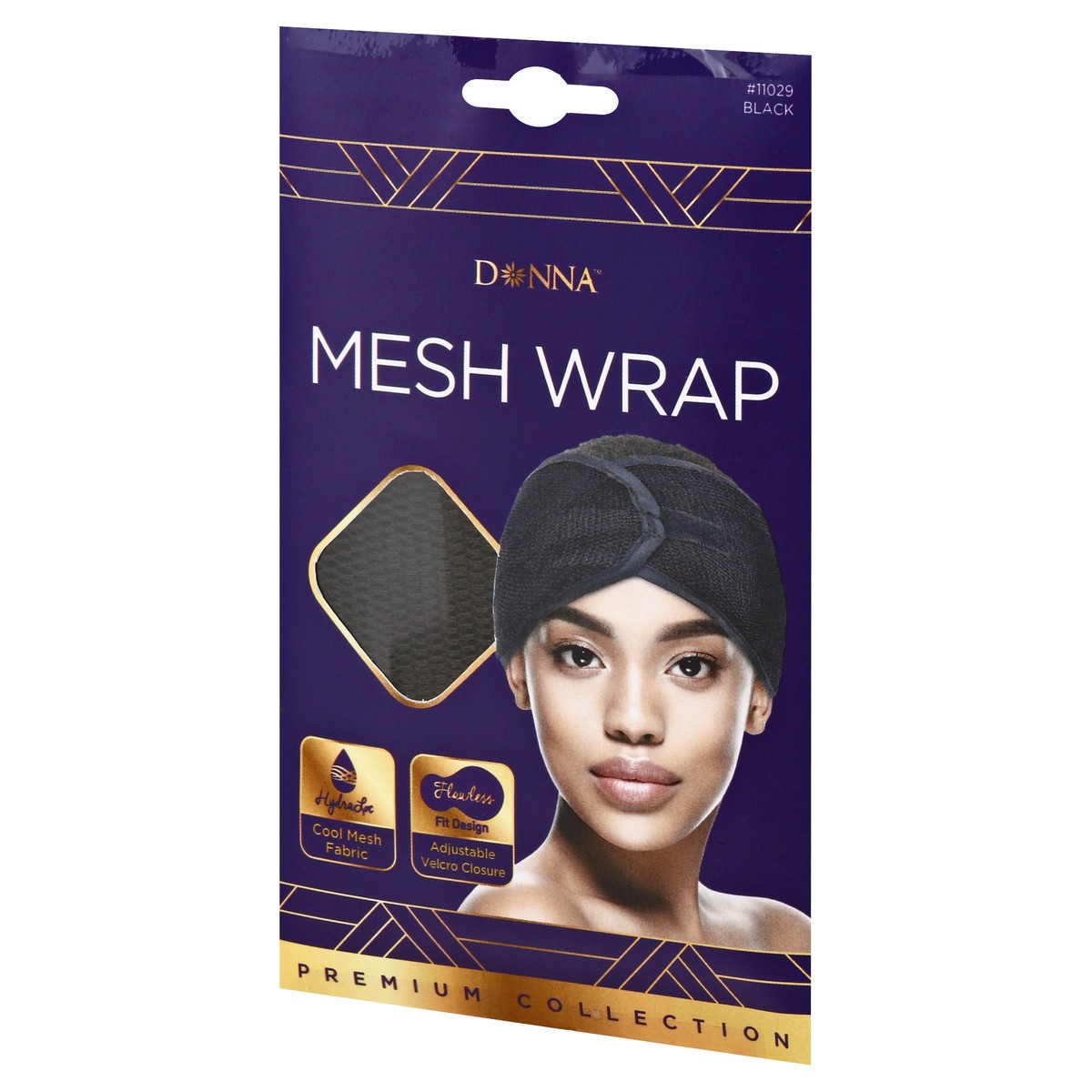 slide 3 of 10, Donna Premium Collection Black Mesh Wrap 1 ea, 1 ct