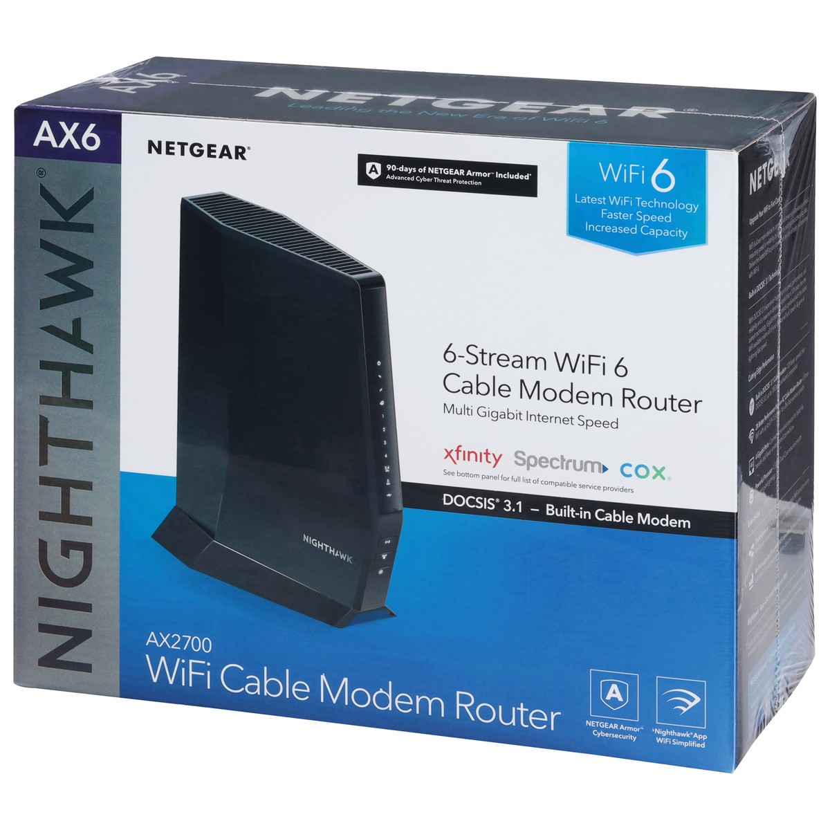 slide 8 of 9, NETGEAR Nighthawk Wifi Cable Modem Router 1 ea, 1 ea