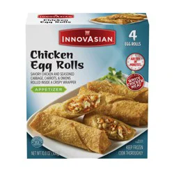 InnovAsian Chicken Egg Rolls, 10.8 oz (Frozen)