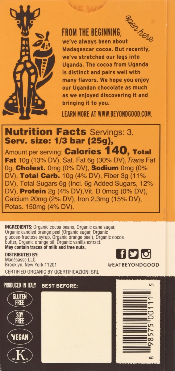 slide 8 of 12, Beyond Good Orange Zest Bar, 2.64 oz