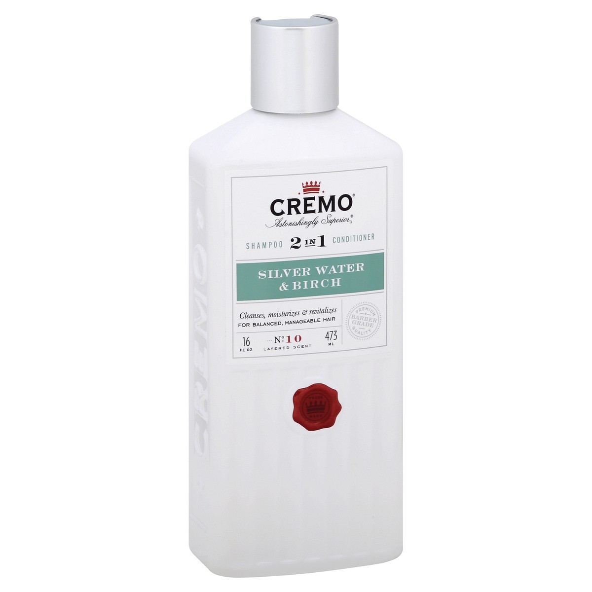 slide 9 of 9, Cremo 2 in 1 Layered Scent No. 10 Silver Water & Birch Shampoo & Conditioner 16 oz, 16 oz