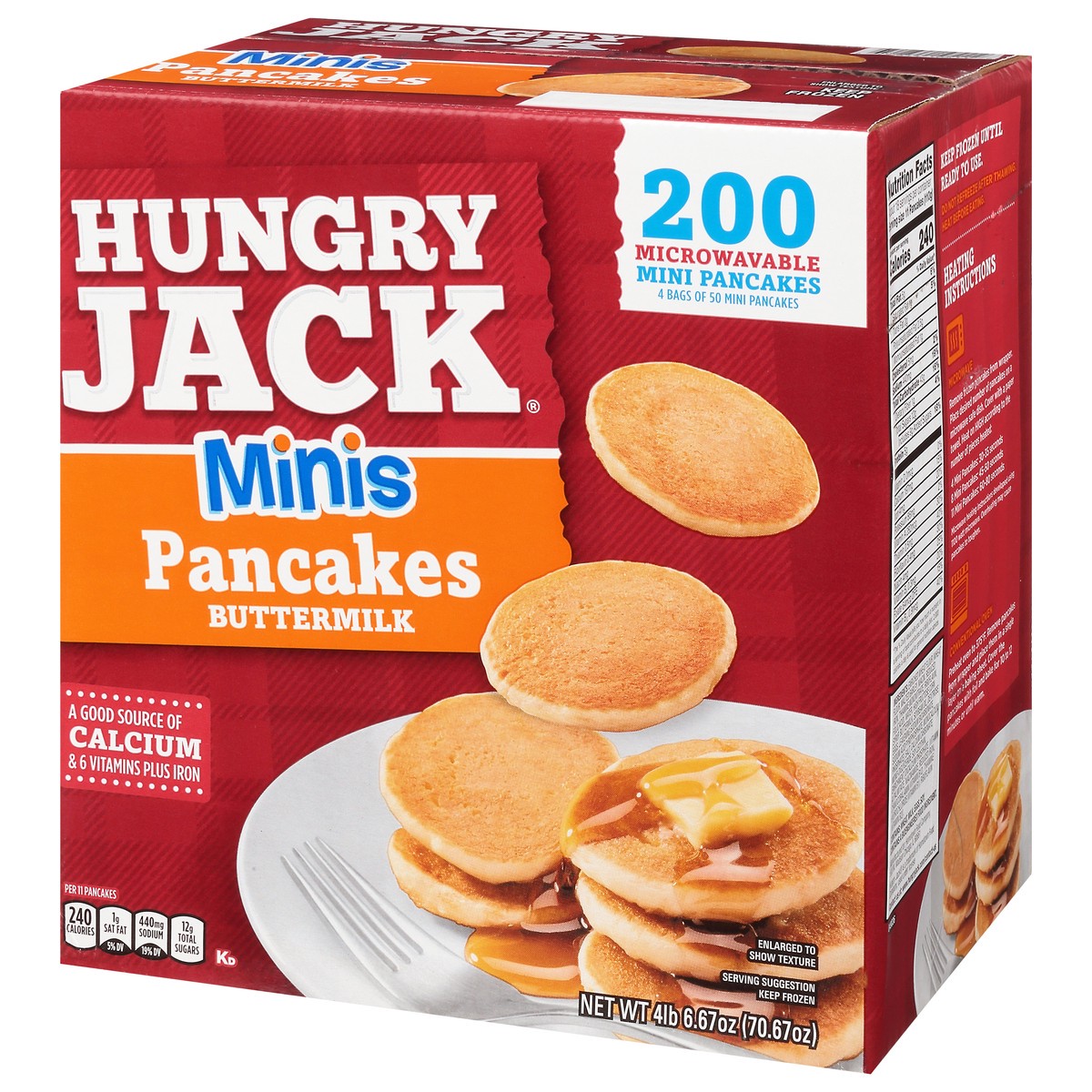 slide 7 of 9, Hungry Jack Minis Buttermilk Pancakes 200 ea, 200 ct