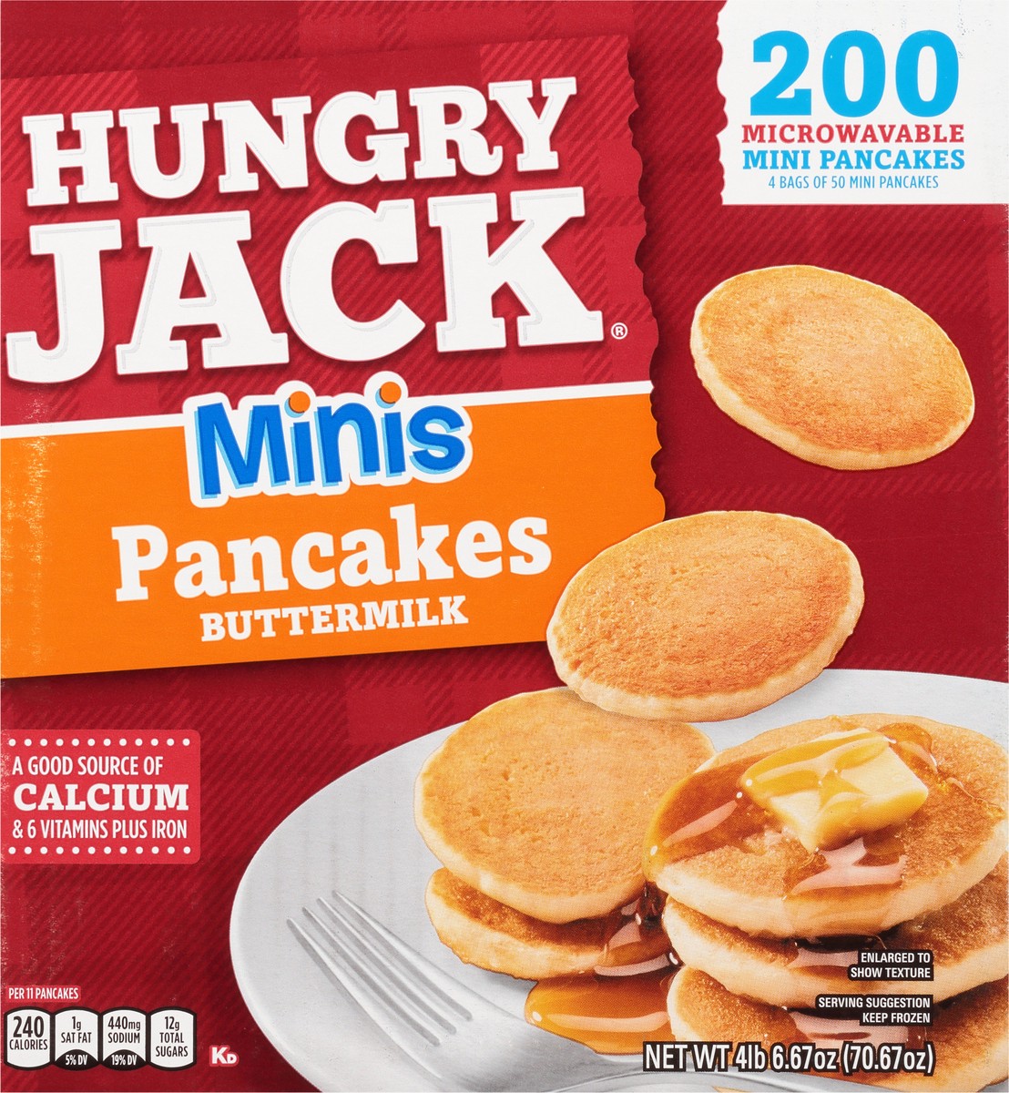 slide 2 of 9, Hungry Jack Minis Buttermilk Pancakes 200 ea, 200 ct