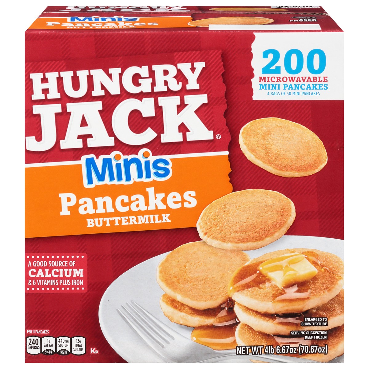 slide 1 of 9, Hungry Jack Minis Buttermilk Pancakes 200 ea, 200 ct