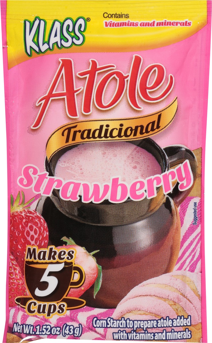 slide 4 of 14, Klass Atole Tradicional Strawberry Drink Mix 1.52 oz, 1.52 oz