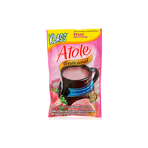 slide 1 of 1, Klass Atole Fresa Strawberry Tradicional, 1.6 oz